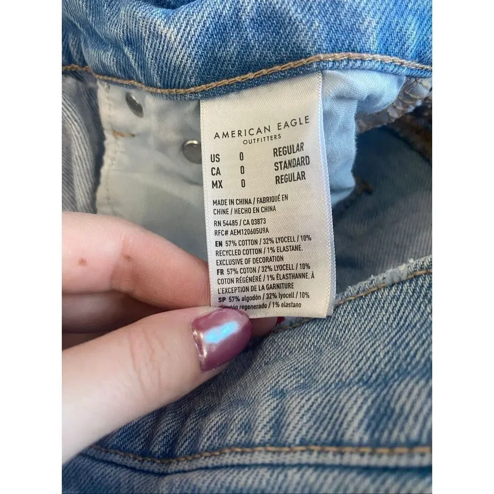 American Eagle Super High Rise Straight Jeans